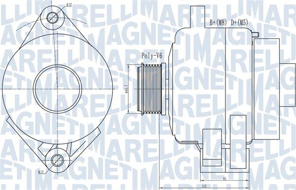 MAGNETI MARELLI Laturi 063731995010